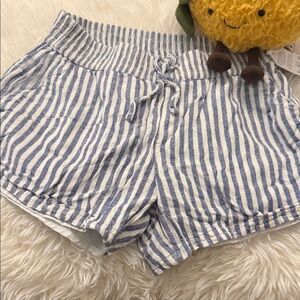 Abercrombie Kids Blue and White Striped Shorts